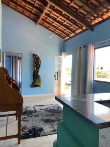 クムルサティバにあるCasa verdeの青い部屋(カウンター付)