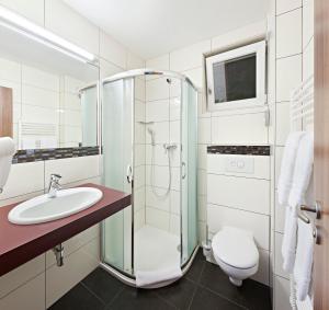 
Koupelna v ubytování Hotel Termal Mušov

