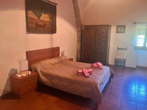 Postel nebo postele na pokoji v ubytování Masia Can Tibau