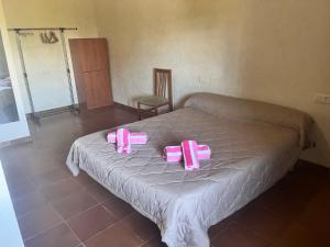 Postel nebo postele na pokoji v ubytování Masia Can Tibau