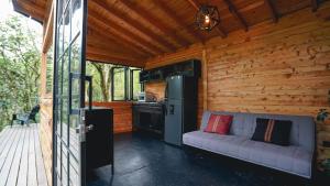 Η κουζίνα ή μικρή κουζίνα στο Cabaña Silencio