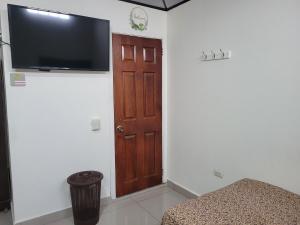 TV a/nebo společenská místnost v ubytování Casa Miraflores