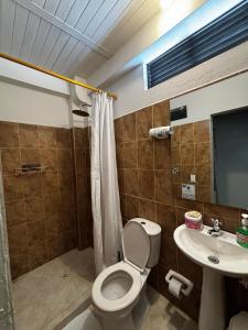 Koupelna v ubytování cabaña82