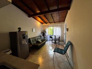 Posezení v ubytování cabaña 83 Santorini