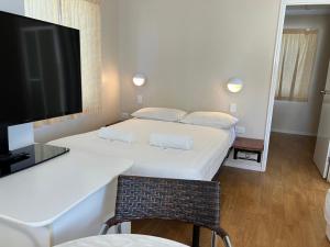 TV a/nebo společenská místnost v ubytování Cloncurry Caravan Park Oasis