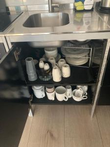 Kuchyň nebo kuchyňský kout v ubytování BBOosterweg3 Studio - Free private parking