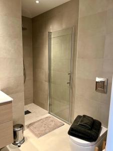 Modern Spacious Apt in Ski, 11min to Oslo的一间浴室