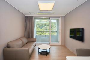 TV a/nebo společenská místnost v ubytování Kumho Hwasun Spa Resort