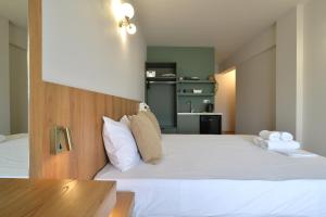 Hotel Akti客房内的一张或多张床位