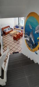 Χώρος καθιστικού στο Exclusive Beach House