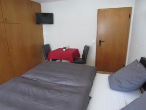 Postel nebo postele na pokoji v ubytování Haus Gisela