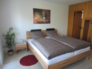 Postel nebo postele na pokoji v ubytování Haus Gisela