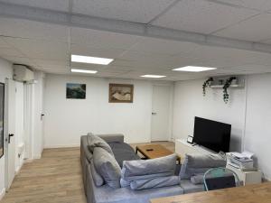 Et tv og/eller underholdning på Apartamento con Piscina en sant Cugat del valles