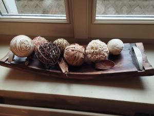 a plate of different types of shells on a table at Les racines in Haspres
