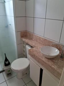 Koupelna v ubytování Apartamento mobiliado próximo ao Aeroporto