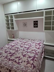 Postel nebo postele na pokoji v ubytování Apartamento mobiliado próximo ao Aeroporto