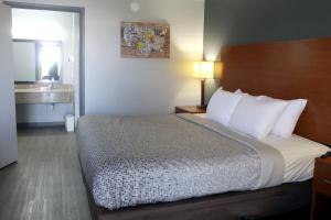 Postel nebo postele na pokoji v ubytování Econo Lodge Franklin South