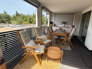 Balkón nebo terasa v ubytování Mobile home Mare Blu