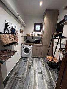 Kuchyň nebo kuchyňský kout v ubytování Aithonas Villa
