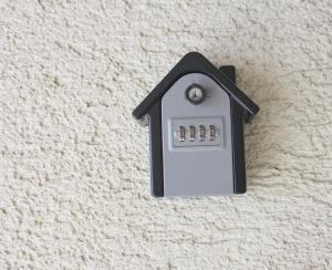 a small house shaped object on a wall at Fewo in Weierbach bei Idar-Oberstein in Idar-Oberstein