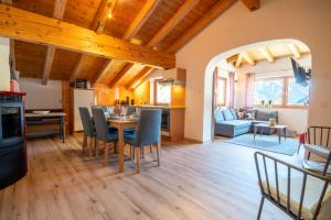 Kuchyň nebo kuchyňský kout v ubytování Appartement Alpenliebe