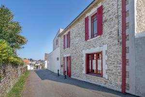 Bygningen som feriehuset ligger i