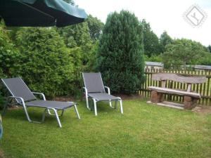 Ein Garten an der Unterkunft Ferienhaus Krawulski