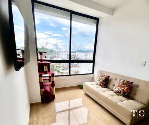 Posezení v ubytování Welcome to Santa Rosa de Cabal Habitación y baño privado a 5 minutos del centro en apartamento habitado por la anfitriona