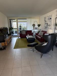 Uma área de estar em Modern and stylish Home in Muttenz