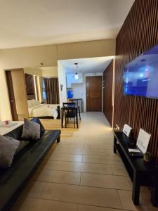 Posezení v ubytování palm tree villas