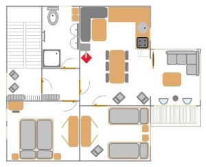 Půdorys ubytování Appartement Alpenliebe