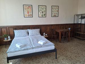 Postel nebo postele na pokoji v ubytování Na Kopečku