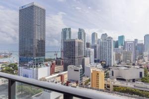 Ein allgemeiner Blick auf Miami oder ein Stadtblick von des Ferienhauses aus