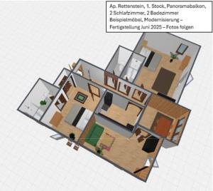 Plán poschodí v ubytovaní Haus DiRol