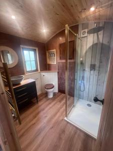 Ένα μπάνιο στο Mountain View Shepherds Hut