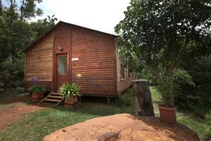 Zahrada ubytování Ubuntu Hikers Cabin