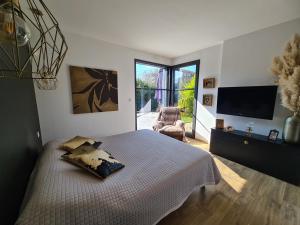 Et tv og/eller underholdning på L'Oasis de Coulaines - Élégance & piscine