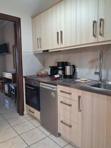Kuchyň nebo kuchyňský kout v ubytování Corfu Studios Stavroula - San George Apartments