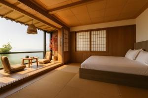 Letto o letti in una camera di Twilight House