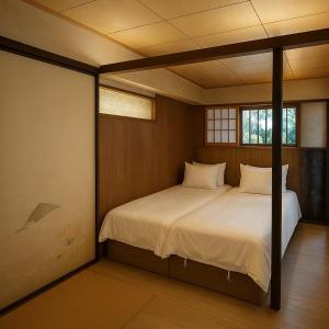 Letto o letti in una camera di Twilight House