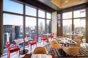 Posezení v ubytování Mandarin Oriental, Tokyo
