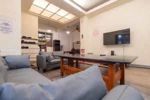 TV a/nebo společenská místnost v ubytování Shanding Shang Homestay