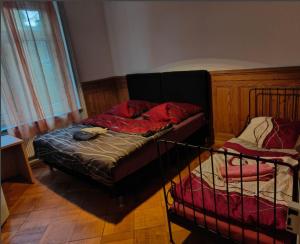Postel nebo postele na pokoji v ubytování Gemütliches Zimmer im 1OGB Nur 2 Min vom Hbf Solothurn entfern