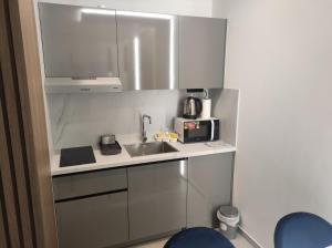 Kuchyň nebo kuchyňský kout v ubytování Srebrno srce SPA