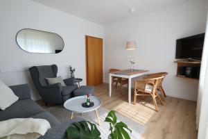 Χώρος καθιστικού στο Ferienwohnung Wiesengrund