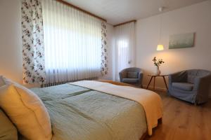 Χώρος καθιστικού στο Ferienwohnung Wiesengrund