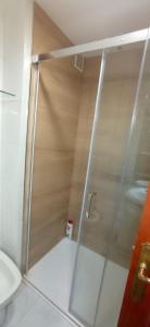 A bathroom at Pensión A Fonte