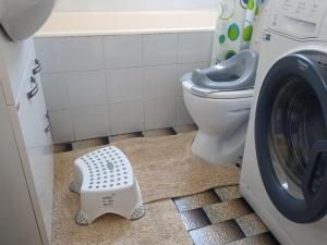 Koupelna v ubytování DLX Apartman Adriatics