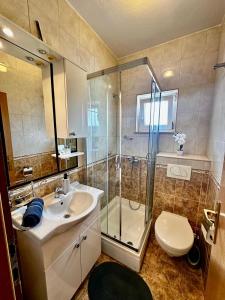 Koupelna v ubytování Apartman & rooms Draga
