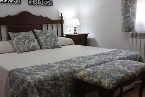 Cama o camas de una habitación en Casa Rural Galatea especial Grupos